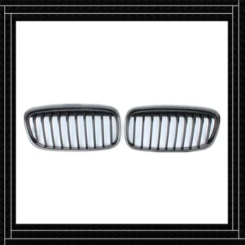 

2 piece Single Line ABS /Carbon fiber Front Racing Grill Grille For 2 Series GT F45 F46 Replacement Car Kidney Grills 4 Color