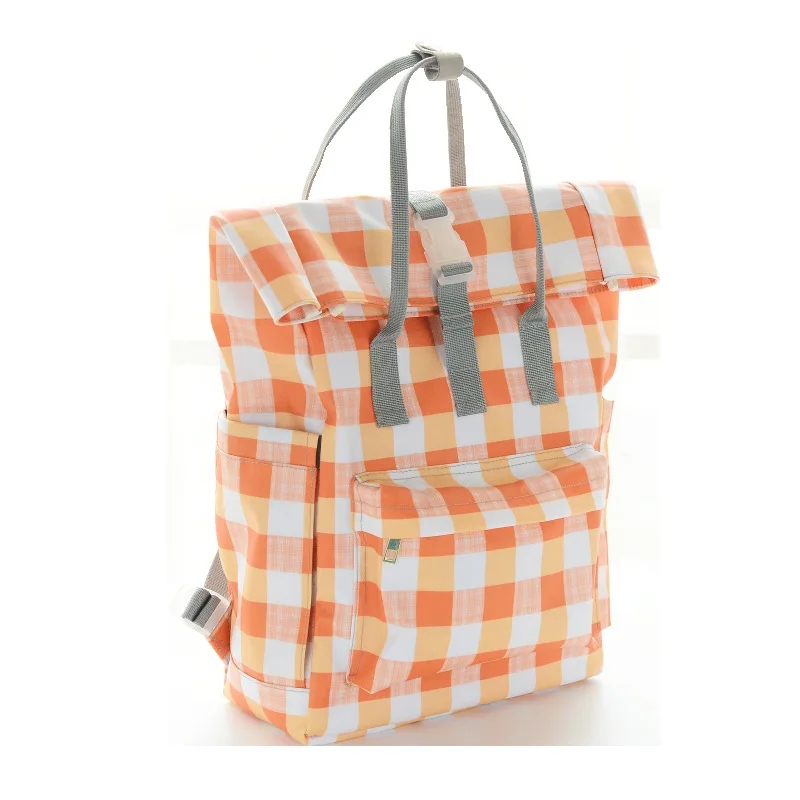 

Mummy Bag New European British Mother Diaper Bag Custom Simple Lattice Multi-function Portable Shoulder Bag Mother and Baby Bag