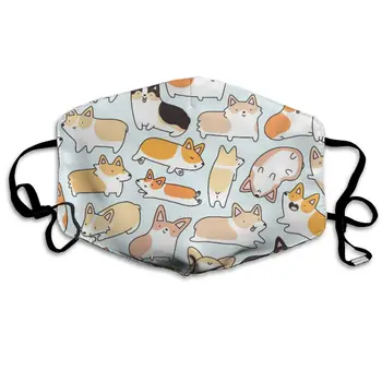 

Corgi Pattern print Dustproof and windproof mask, washable and reusable, suitable for outdoor sports