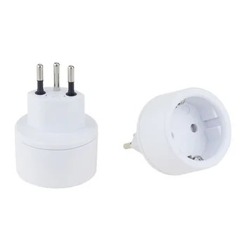 

Travel Adapter 3Pin Switzerland Plug to 2Pin European Socket Conversion Plug 10A 250V 2500W Power Adapter Plug