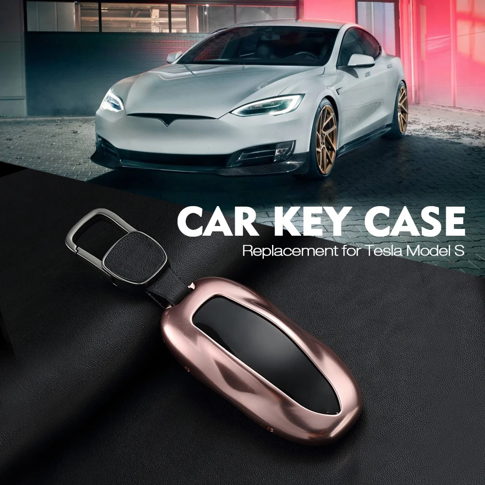 Автомобильный чехол для дистанционного ключа, защитный чехол для Tesla, модель S, алюминиевый сплав, чехол для автомобильного ключа, защита для ключей, аксессуары