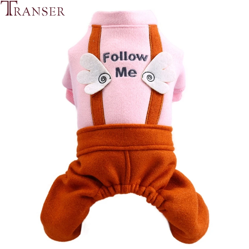 

Transer Cute Angel Wings Warm Dog Jumpsuits Overalls Small Dog Winter Clothes Tracksuits Puppy Apparel Drop Shipping 908