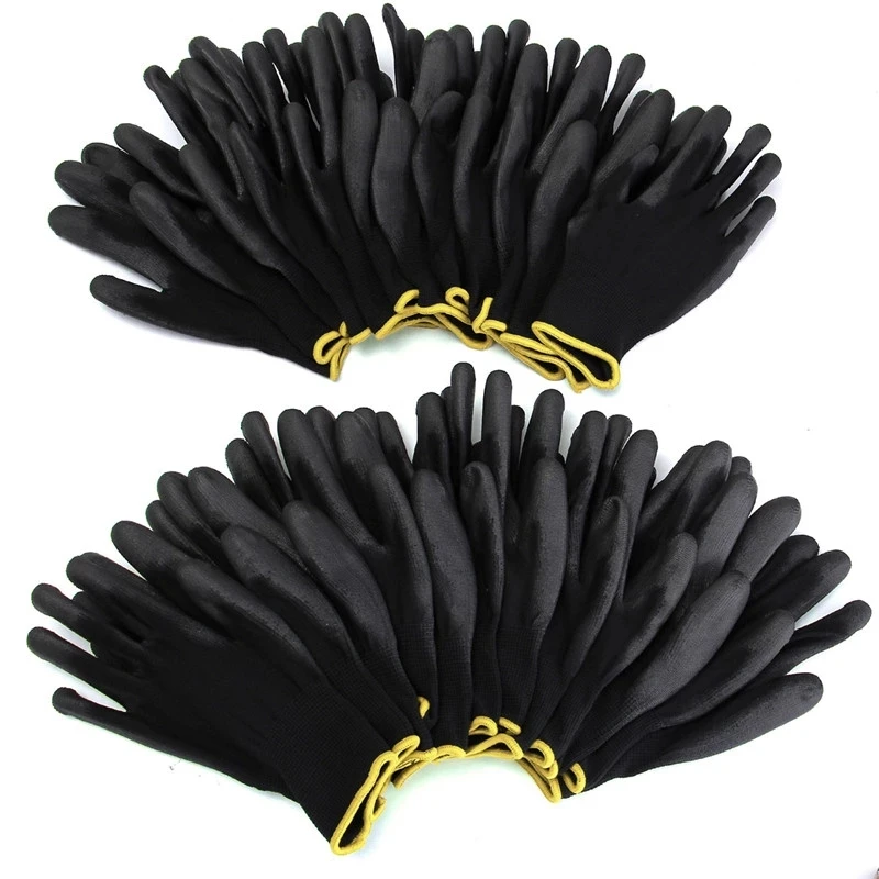 Nylon Car Repair Work Gloves Wear Resistant Multifunctional Protective
