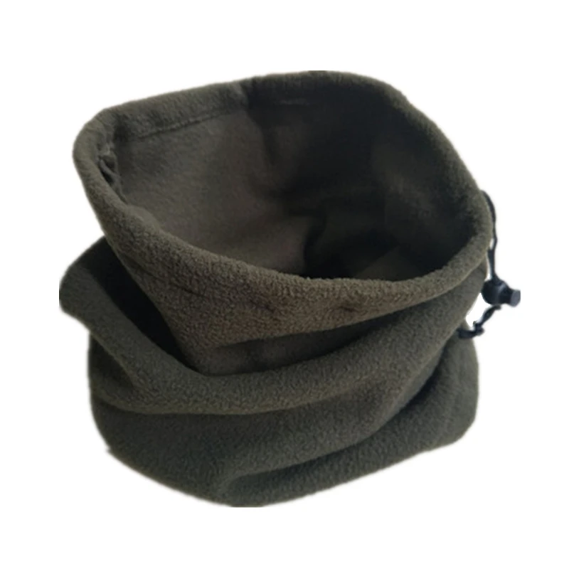 Army Green Теплый головной убор для велоспорта из флиса для шеи и ушей, теплый шарф для рыбалки, катания на коньках, бега, спорта, маска для лица, кемпинга, пешего туризма, грелка для шеи - Цвет: Army Green