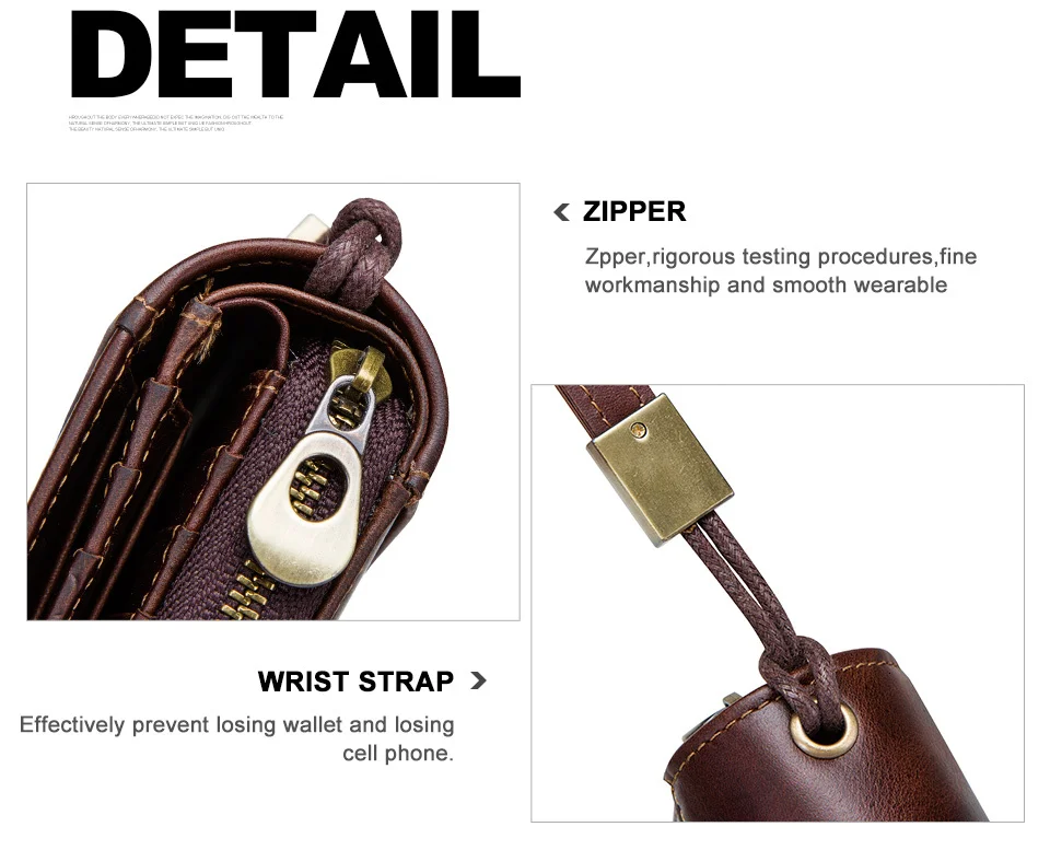 Contact's Crazy Horse Leather Men's Wallet Long Clutch Card Holders For Men Cowhide Portomonee Walet Man's Purse Carteira Male