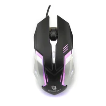 Bosston USB 1800 dpi оптическая компьютерная мышь игровая мышь с дыхательным светильник для ПК ноутбука настольная M60 металлическая основа