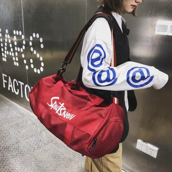 

Fashion Large Capacity Shoulder Bags Tote For Women Shoes Tas Travel Bags Waterproof Nylon Bags Dry Wet Women's Handbags 2019