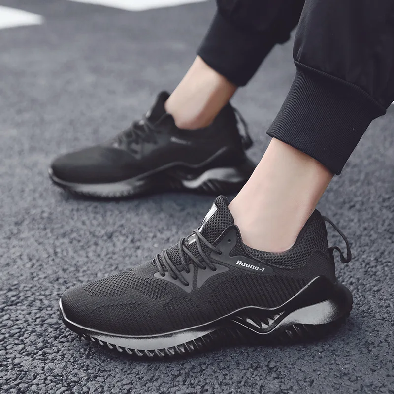 

Large Size MEN'S Shoes Autumn Breathable Fly Woven Athletic Shoes Men's Korean-style Casual Shoes Men's Running Shoes Sneakers
