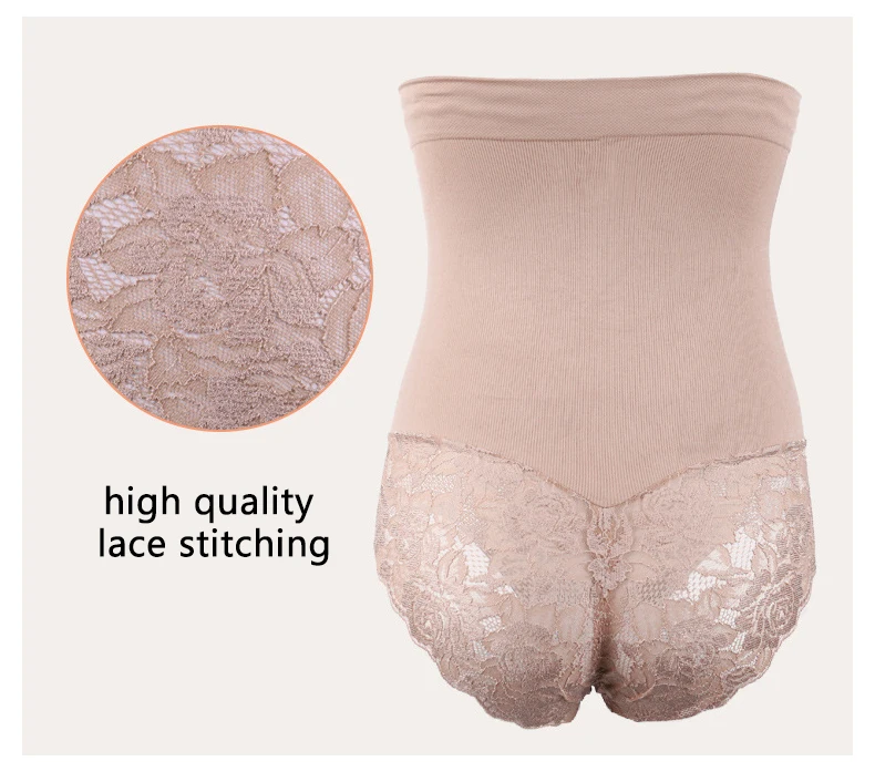 YH-05 New Arrive High-Waisted Shaper Panty Silicone Non-slip Lace Panties best tummy control shapewear