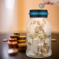 Digital Piggy Bank Counter Coin Electronic Digital LCD Counting Coin Money Saving Box Jar Coins Storage Box for Euro GBP Money 1