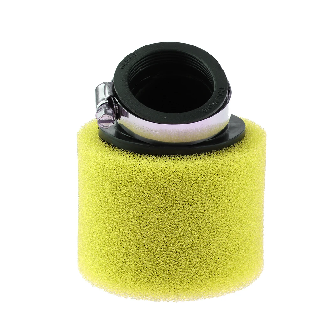 Angle Bent Foam Air Filter for Pit Quad Dirt Bike ATV Buggy 45mmAir
