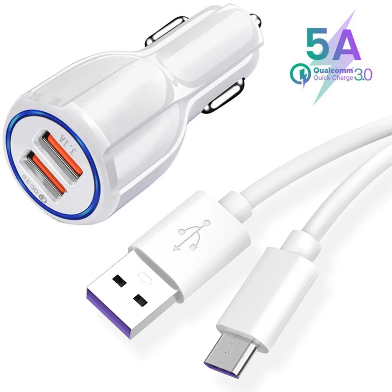 Usb type C кабель 5А быстрая зарядка кабель для huawei P30 P20 Pro Lite mate 30 20 samsung S10 S9 Plus быстрая зарядка автомобильное зарядное устройство