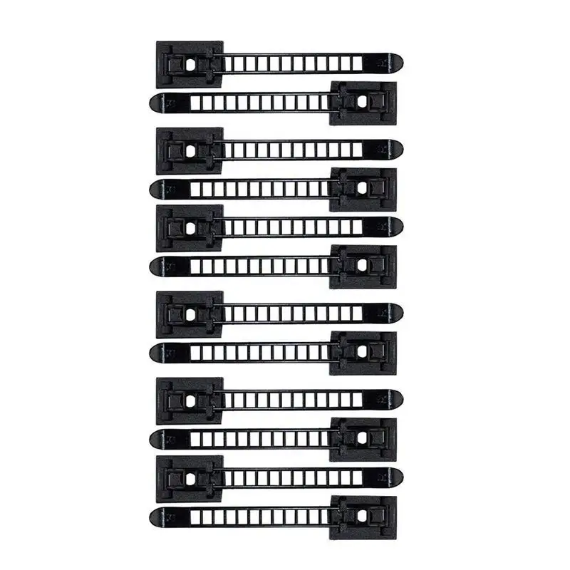 Adjustable Cable Holder Set Management, Cable Clips of Cable Fixing Wire Holder with Adhesive Secured Backing