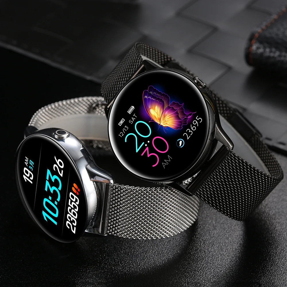 Для женщин IP68 водонепроницаемый смарт-часы Bluetooth Smartwatch для Apple IPhone xiaomi LG монитор сердечного ритма фитнес-трекер