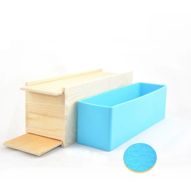 Rectangle Soft Silicone Soap Mold Box DIY Tools Toast Loaf Baking Cake Molds