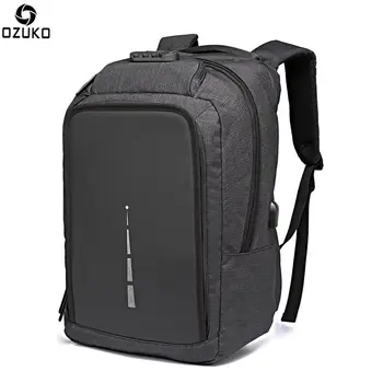 

Men Backpack 15.6" Laptop Zip Lock Bag USB Charge Antitheft Men Women Computer Notebook Bag Travel bag Waterproof Luggage Bags
