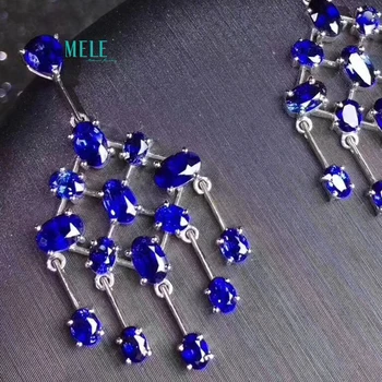 

Sapphire Earring Stylish style out of the ordinary temperament promote Auric Field Main stone 7ct