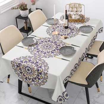 

phenix mandala waterproof oilproof blending tablecloth banquet tableware