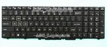 

New US QWERTY Keyboard For Clevo P750ZM P750ZM-G P750DM P750DM-G P770DM P770DM3-G , Color BACKLIT , Black Frame Black