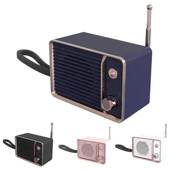 

Mini Portable Vintage Wireless Music Player Solid Color Loudspeaker Subwoofer
