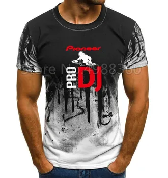 

2019 DJ style Pioneer O-NECK T-shirt Men new summer fashion tshirt for Pioneer DJ PRO T Shirt Men Tees