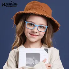 Vintage Blue Light Kids Glasses Children Optical Frame For Boy Girl Transparent Sun Glasse Anti Glare Computer Prescription UV