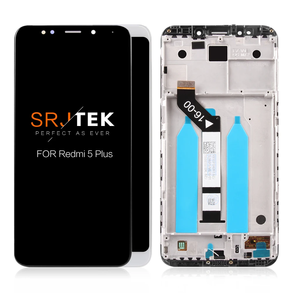 ЖК дисплей SRJTEK для Xiaomi Redmi 5 Plus с рамкой 10 сенсорный экран дигитайзером запасные