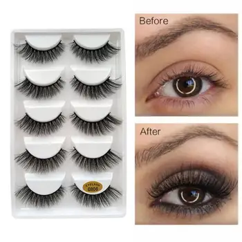 

5Pair Hot Selling 3D Mink Hair False Eyelashes Natural Thick Tools Beauty Z2O8