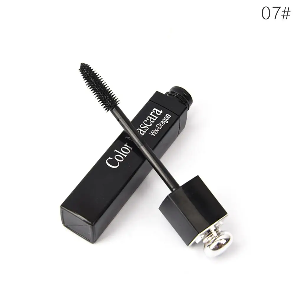 1pc Colorful Mascara Eyes Makeup Waterproof Easy Remove Blue White Red Black Purple Lengthen Eyelashes Mascara Cosplay Party Use