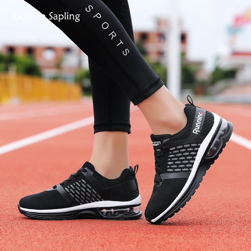 

Golden Sapling Lightweight Women's Sneakers Breathable Knit Air Mesh Cushioning Running Shoes Women Workout GYM Sports Sneaker