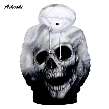 

2019 hot Sale Hoodies Skull Men/Women 3D Print Graphic Skeleton Skull 3D Boy/Girl long sleeve Autumn Winter Cool Fashion Tops