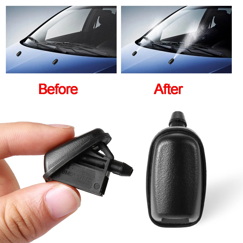 

Car Plastic Windshield Wiper Washer for Ford Focus 2 3 Sedan Hatchback Fan Shaped Water Spray Jet Nozzle Automobiles Accessories