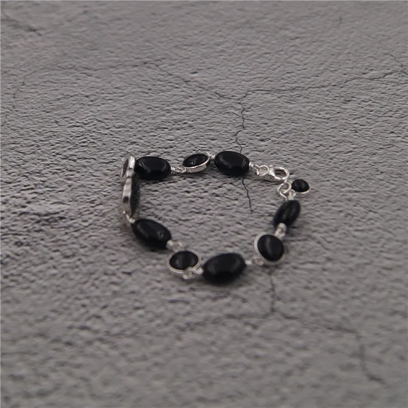 Pulseras de plata de ley 925 mujer fit Европейская Женская мода ювелирные изделия - Окраска металла: XTB047 17.5cm