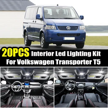 

For Volkswagen VW Transporter T5 for Multivan MK5 T5 20Pcs Canbus Car Interior Light Kit Led Bulb Dome Map Lamp Car Accessories