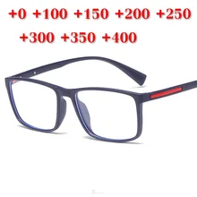 Квадратные прогрессивные многофокусные очки для чтения TR90, оправа синего света, блокирующие мужские и женские пресбиопические очки с коробкой NX