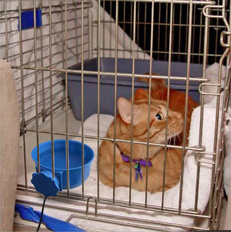700 мл клетка для домашних собак миски USB Подогреваемая еда миска для воды блюдо для маленькие собаки, кошки автоматическая постоянная температура котенок щенок питатель