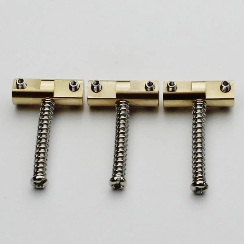 Set Di Selle In Ottone Compensato Da 3-1/2Mm Di Canna Da 3-1/2Mm Di Sella A Ponte In Stile Wile1 Fender Aster Tele