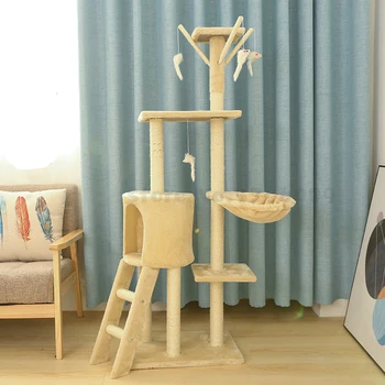 

Cat Climbing Litter Tree One Villa Tong Tianzhu Grab Column Sisal Toy Suppliesfor cats sisal rope