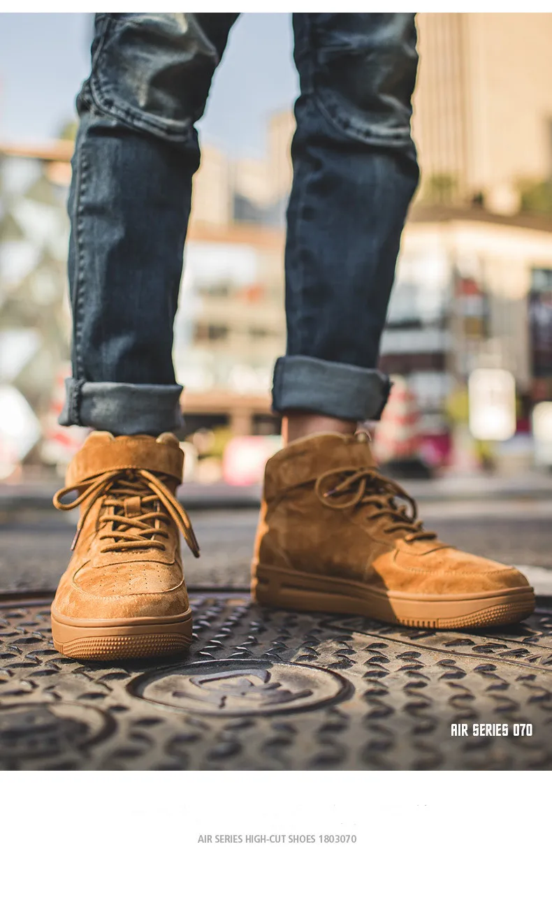 Зимние кроссовки Мужская обувь уличная кожаная обувь баскетбольная спортивная прогулочная высокая обувь повседневные кроссовки