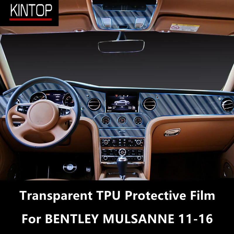 For BENTLEY MULSANNE 11-16 Car Interior Center Console Transparent TPU Protective Film Anti-scratch Repair Accessories | Автомобили и