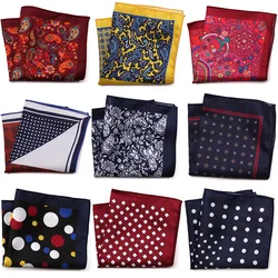 Mouchoir de poche carré à pois pour homme, serviette de poitrine, costume de mariage, nouveau Design, 23x23CM 