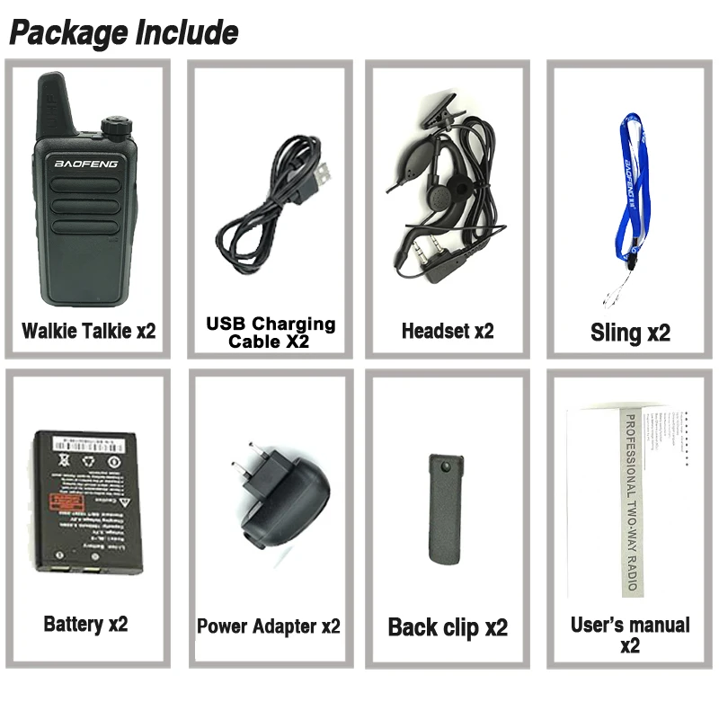 2 шт. Baofeng BF-R5 мини-рация детская игрушка двухстороннее радио 2 Вт 16CH UHF 400-470MHz рация Baofeng Портативное Мобильное радио