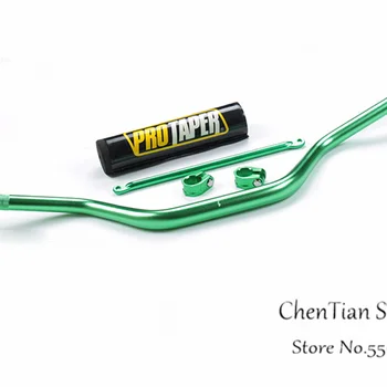 

28MM Motorcycle Handlebars Fat Bars+ Grips Protaper Bar Pad For Dirt Bike SUZUKI DRZ400 RMZ450 RMZ250