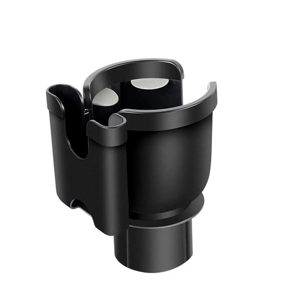 2 in 1 Car Drinking Bottle Holder Rotatable Car Cup Holder with Phone Coins Keys Organizer Box Case Portable Cup Stand Bracket