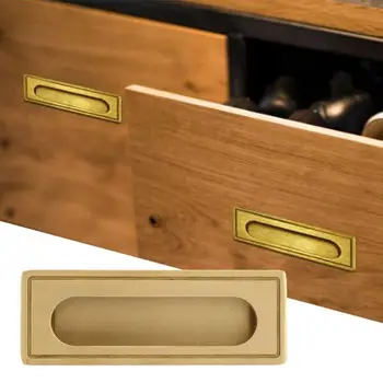 

Sliding Door Handle Brass Recessed Furniture Handle Kitchen Cupboard Cabinet Wardrobe Drawer Pulls Concealed Handle