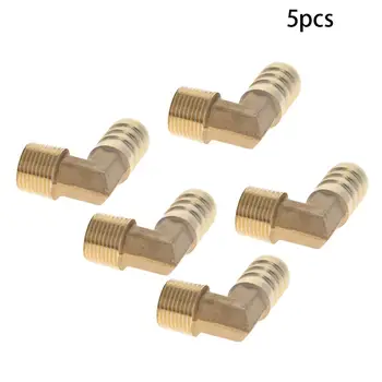 

Utoolmart Hose Barb ID 6/8/14/16mm 90 Degree Male Thread 3/8 Elbow Copper Barbed Fitting Coupler Connector Adapter 1/2/3/5PCS