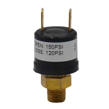 

Universal 120-150Psi Horn Compressor Pressure Switch QY-202173 Use 1/8 Inch Metric Thread 1/4 Inch PUsh-In Electrical Terminal