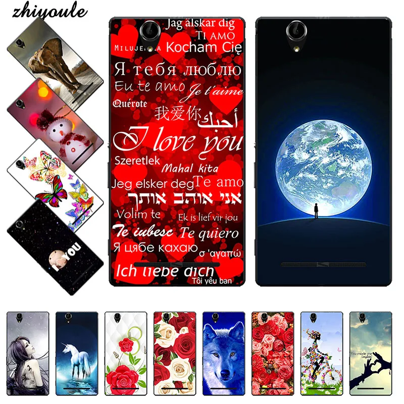 Оригинальный цветной мобильный телефон Чехлы Обложка для Sony Xperia T2 / Ultra D5322 D5303 xm50h