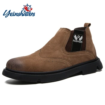 

2020 Men Flat Winter Warm Boots Male Casual Hiking Boots Fashion Leather Men Shoes Comfortable Slip On Male Waterproof Sneakers