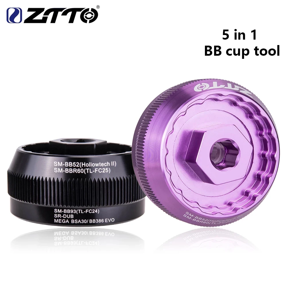 Инструмент для снятия каретки велосипеда ZTTO 5 в 1 TL fc24 25 DUB BBR60 BB52 93 Mega evo BSA30 386
